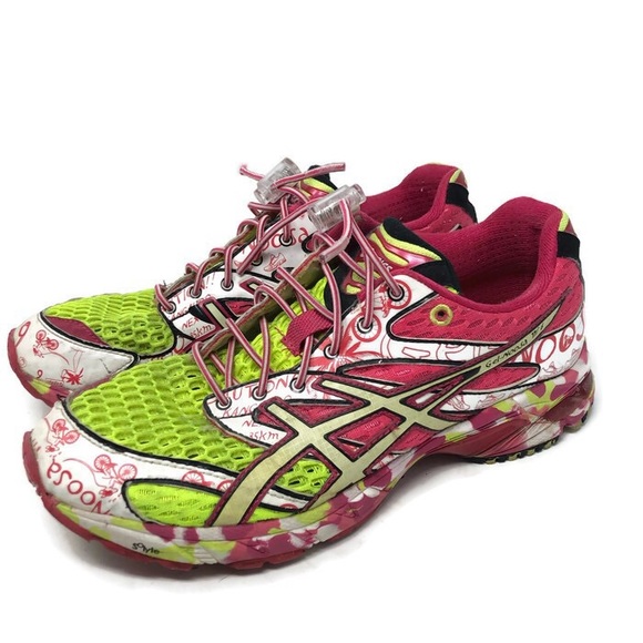 Asics Shoes | Gel Noosa Tri 6 Running Neon Pink 65 | Poshmark